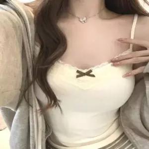 나시상점 끈나시 이너나시 여성 레이스 캡내장 리본 골지