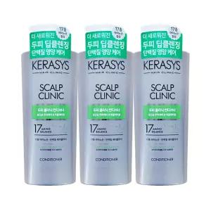 애경 케라시스 두피 클리닉 단백질 컨디셔너 600ml 3개 헤어