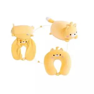 쿠션 목베개 목쿠션 휴대용 U형 비행기 차량용 고양이 용목 허리 차량목 기내 여행 J7