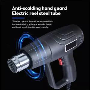 2000W 220V EU 플러그 산업용 전기 수축 조절기 공기 온도 히터 노즐 포장 LC