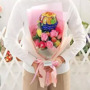 꽃다발 츄파춥스 화이트데이 캔디 사탕 부케 사탕꽃다발 졸업 생일