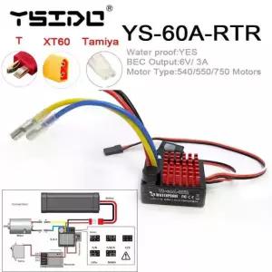 크롤러 트럭 YSIDO ESC 속도 21T 브러 전기 60A RC 다다시전기 YS 자동차 RTR 1 다다시전기 21T