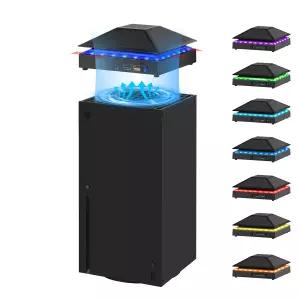 Xbox Series X용 Raryars 냉각 팬 USB 포트 2개와 X 먼지 커버 온도 조절 외부 시스템 포함