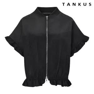 [롯데백화점]탱커스 프릴 밑단 밴딩 반팔 투웨이 집업 자켓 (TY2JK011L0)