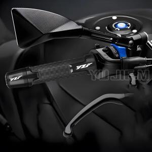 야마하 호환 YZF R1 R6 R125 YZFR15 R3 7/8인치 바이크 오토바이 범용 핸들바 그립 바 캡 엔드 플러그 슬라