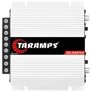 Taramps DS 440x4 2옴 멀티채널 앰프 440와트 Rms 110x4와트 풀 레인지 크로스오버 고정 Rca / 하이 레벨 입력 4채널 카 오디오 클래스