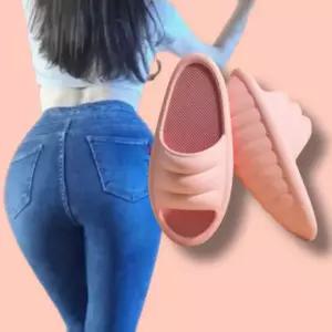 힙업 슈즈 여성 힙업슬리퍼 실내화 하체 실내 리프트 핑크 37 레드 s사이즈 34 47사이즈