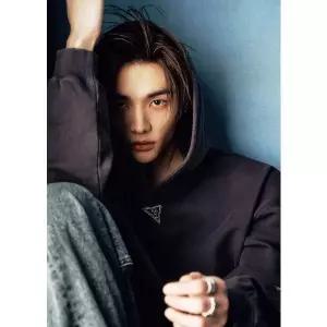 게스 남녀공용 STAR 후드티