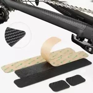 자전거 체인 보호대 블랙 탄소 섬유 사이클링 프레임 스테이 트 MTB 케어 가드 커버 액세서리