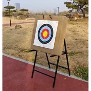 활과녁 양궁판 체험존 훈련용 연습 과녁판 타겟용 선반 과녁 60x60x12cm