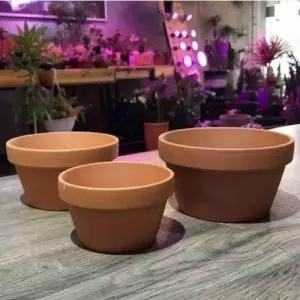 분재화분 황토색 D22x11cm 분재토분