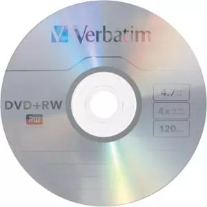 버바팀 DVD+RW 4.7GB 4X(브랜드 표면 포함) 1pk 주얼 케이스