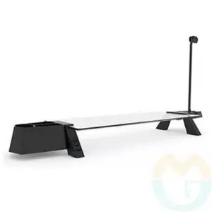 모니터 오거나이저 USB 블랙 투명 태블릿받침대 튼튼한외관받침대