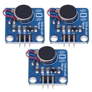 힐벨리푸 3pcs 진동 모터 모듈, dc5v 제품용 스마트 인터랙티브 감지 웨어러블 기기 9000rpm 알림 제어 pwm diy