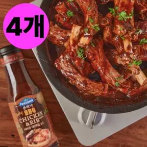 폰타나 스모키 BBQ 치킨 립 바베큐 폭립 소스 X4 꼬치 BNS