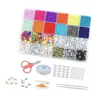 비즈풀세트 반지 이니셜 4mm 팔찌 3mm 목걸이 DIY