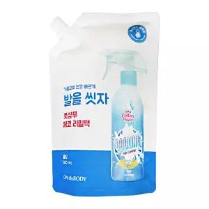 엘지 온더바디 코튼풋 발을 씻자 풋샴푸 쿨링 500ml 1개 발씻기 발냄새