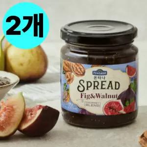 폰타나 스프레드 무화과 월넛 호두 잼 280g X2개 안주 BNS