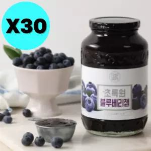 초록원 블루베리잼 대용량 560g X30 업소용 라떼 시럽 BNS