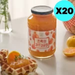 초록원 제주 감귤잼 대용량 1kg X 20개 업소용 과일잼 BNS