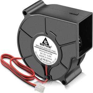 GDSTIME 75MM X 30MM 송풍기 12V 듀얼 볼 베어링 원심 팬 7530 DC 브러시리스 냉각 소형 12볼트 다람쥐 케이지 2핀 제습기 자동차 오디오 앰프용