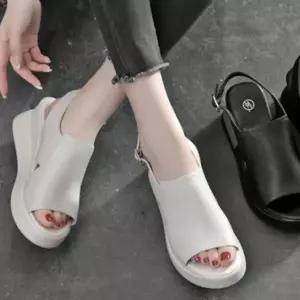 여성 슬리퍼 6.5cm 키높이 웨지샌들 230-250