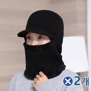 TBZ 남녀공용 브리드 넥워머 털모자 블랙x2개 여성넥워머-WFMIAQ0