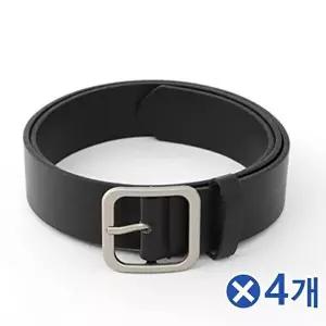 TBZ 베이직 여성 스퀘어 가죽벨트 100cm 블랙x4개 허리띠-WFMIBO7