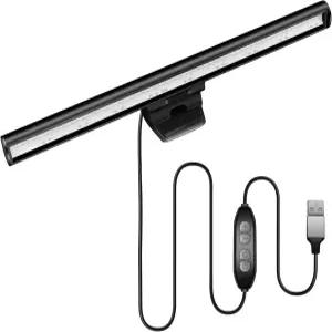 노트북 모니터 라이트 바 USB 전자 리더 LED 작업 램프 3가지 조절 가능한 색온도 10가지 밝기 수준 화면