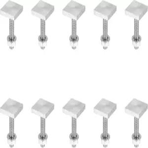 X AutoHOX 10pcs 범용 루프 랙 T자형 볼트 루프탑 화물 운반 트랙 너트 와셔 자전거 크로스 바 어댑터 포함