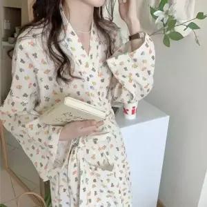 샤워가운 여성 홈웨어 로브 가운