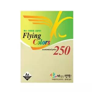 플라잉 칼라용지 80g A4 250매 연노랑색