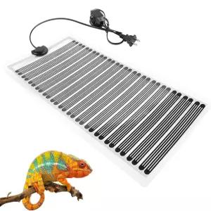 KABASI 파충류 온열 매트 온도 조절이 가능한 2세대 25W 16.5x8.7인치 비접착 패드 거북이 뱀을 위한 방수