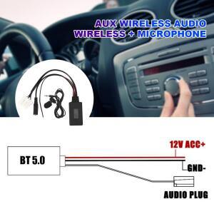 차량용 블루투스 AUX 어댑터 무선 라디오 스테레오 마이크 핸즈프리 마즈다 2 3 5 6 MX5 RX8 CX7 2006  오