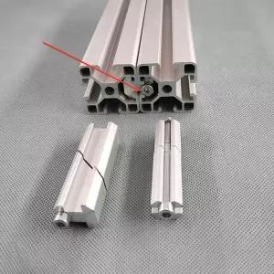 1PCS 알루미늄 프로파일 원라인 커넥터 병렬 클램핑 헤드 나란히 도킹 고정 블록 내장형