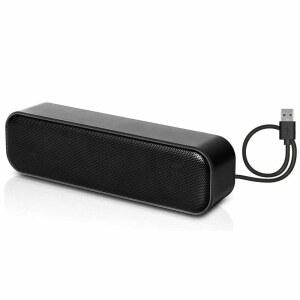 HONKYOB USB 컴퓨터 스피커, 노트북 스피커 바 사운드 체크 데스크탑 미니 윈도우 휴대용 포함 및 PC PC, 카운터용, 아웃 유선 전원, 컴퓨터, 스테레오