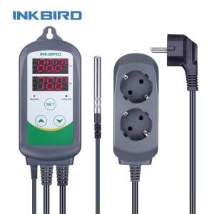 INKBIRD 디지털 온도 컨트롤러 조절기 ITC-308 AC 110-220V 콘센트 열냉각 제어 장비 센서