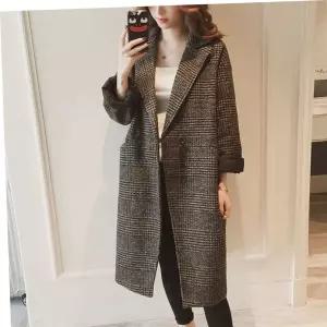 예쁜코트 데일리 클래식 체크 코트 HH-B90