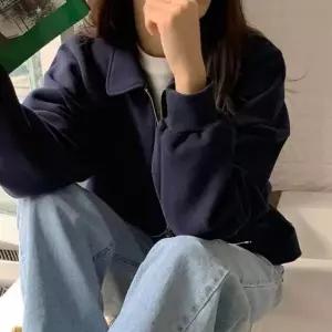 [하프클럽/]여성 2컬러 단정한 카라 더블지퍼 데일리 자켓 점퍼