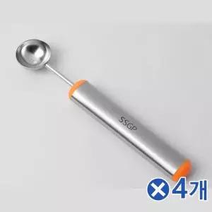 TBZ 화채만들기 스텐 후르츠 볼 스푼x4개 수박뜨기스푼 화채만들기
