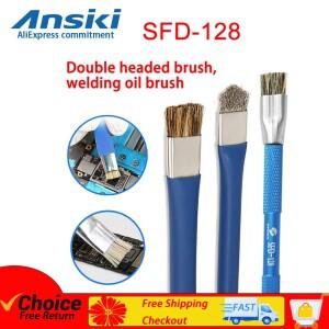 휴대폰 마더보드 수리용 Ansiki SFD128 하드 브러시는 주로 IC 패드 청소 및 솔더링 오일 사용됩니다.