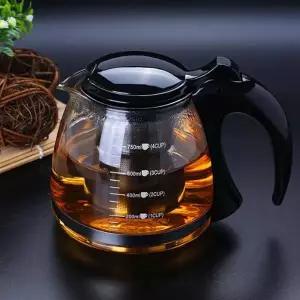 TBZ 750ml 안전손잡이 거름망 유리 티포트 유리포트 차망