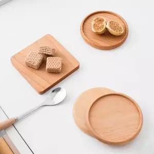 각인 원목 컵받침 나무 코스터 우드 hardwood