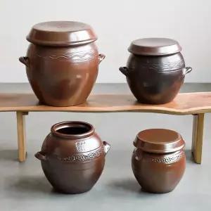 영암옹기 항아리 뚜껑 포함 3호 10L