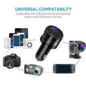 블루투스 FM 송신기 MP3 플레이어 핸즈프리 차량용 키트 3.1A 자동차 DVR 라디오 액세서리 듀얼 USB 충전기