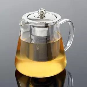 티포트 800ml 내열유리 스퀘어 차우리기 티팟 티메이커