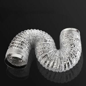 80-200mm 인공 호흡기 파이프 욕실 용 알루미늄 공기 환기 호스 주방 시스템 배기 덕트 튜브 액세서리
