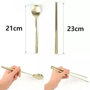 수저 세트 티타늄 젓가락 23cm 숟가락 21cm 1세트
