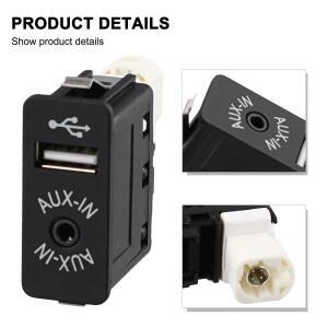BMW 1 3 5  E60 E61 E81 E87 E90 E91용 CarUSBAUX 소켓 포트 USB AUX 입력 소켓wwPortwwAutowwws