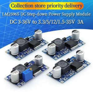 LM2596S DC-DC DC 조절식 스텝 다운 전원 어댑터 모듈 레귤레이터 보드 3A 12/24 ~ 12 V 5/3 V